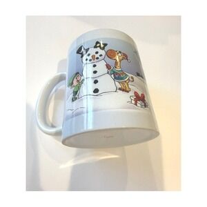 VeeFriends Happy Holidays Coffee Mug Giraffe black cat Collectible Ceramic Cup